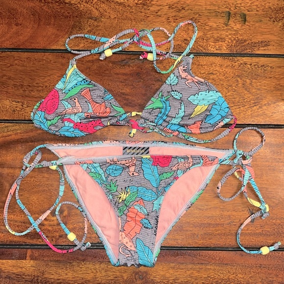 Insight Neon Animal Print Bikini. - Picture 1 of 5